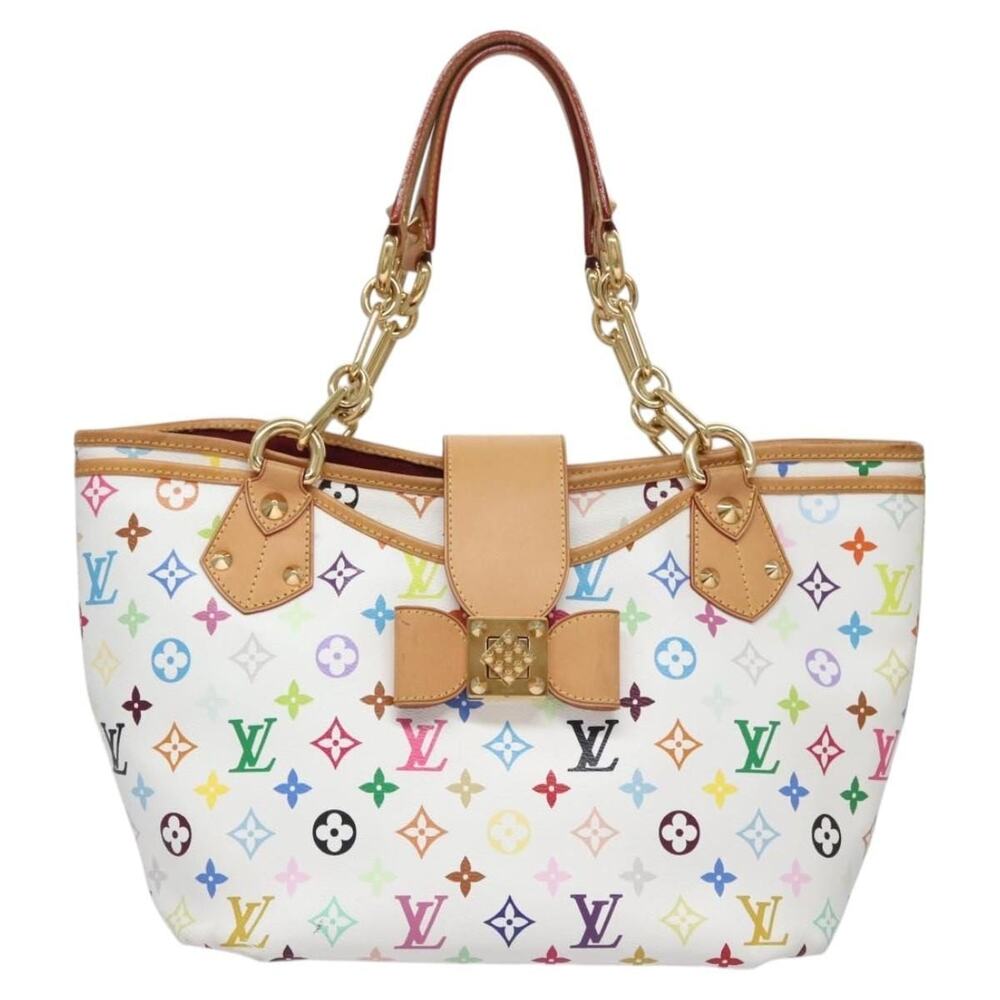 Louis Vuitton Monogram Multicolor Annie GM Tote Bag White